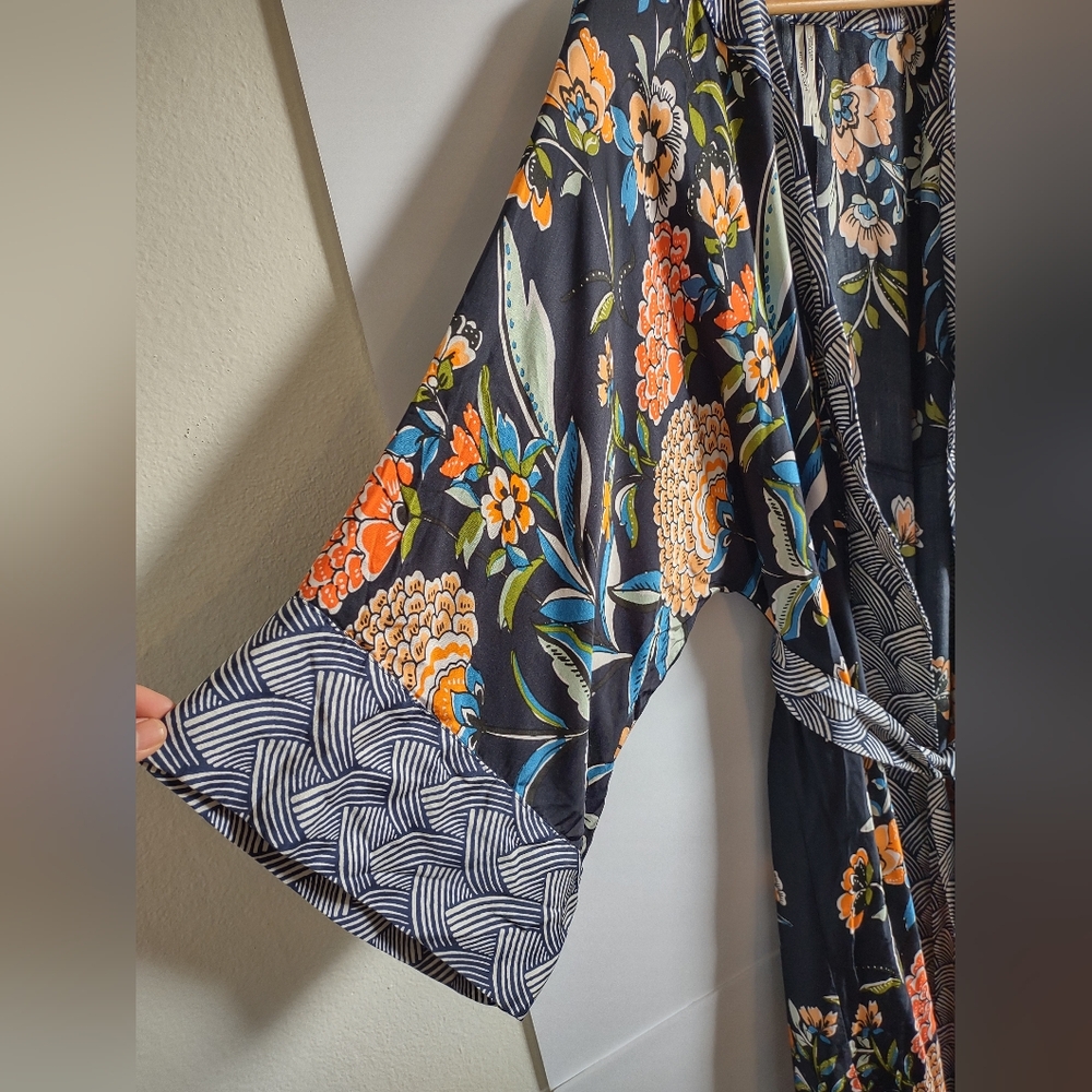Anthropologie Navy Kimono Robe - Picture 7 of 10
